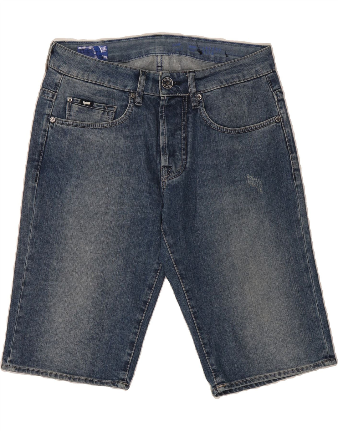 GAS Womens Denim Shorts W32 Large  Blue Vintage Gas and Second-Hand Gas from Messina Hembry 
