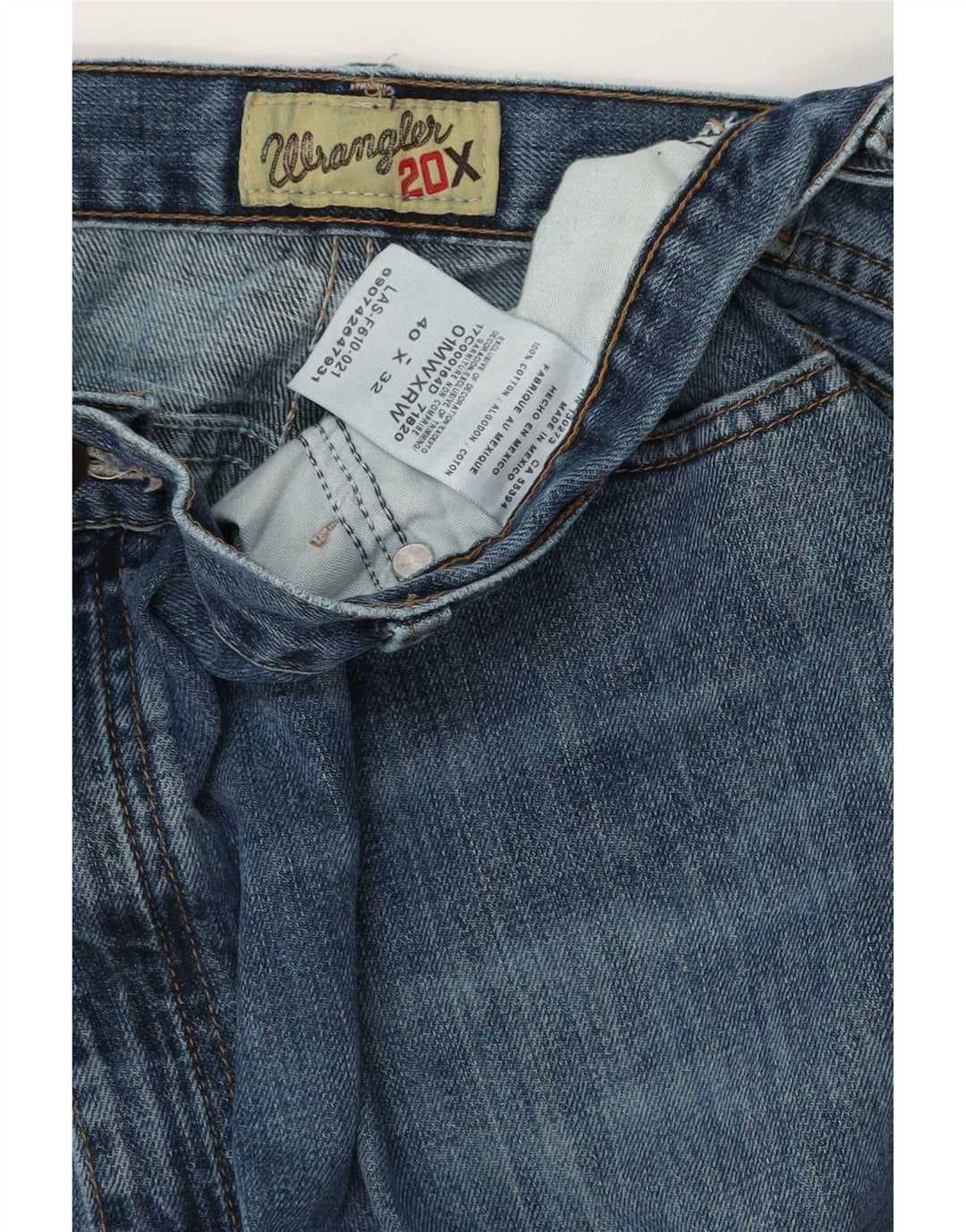 Мужские свободные джинсы Wrangler W40 L32, синий хлопок