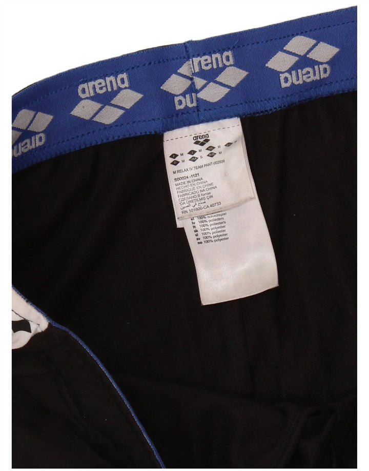 ARENA Мужские спортивные брюки с графическим рисунком, средние черные полиэстер с цветными блоками