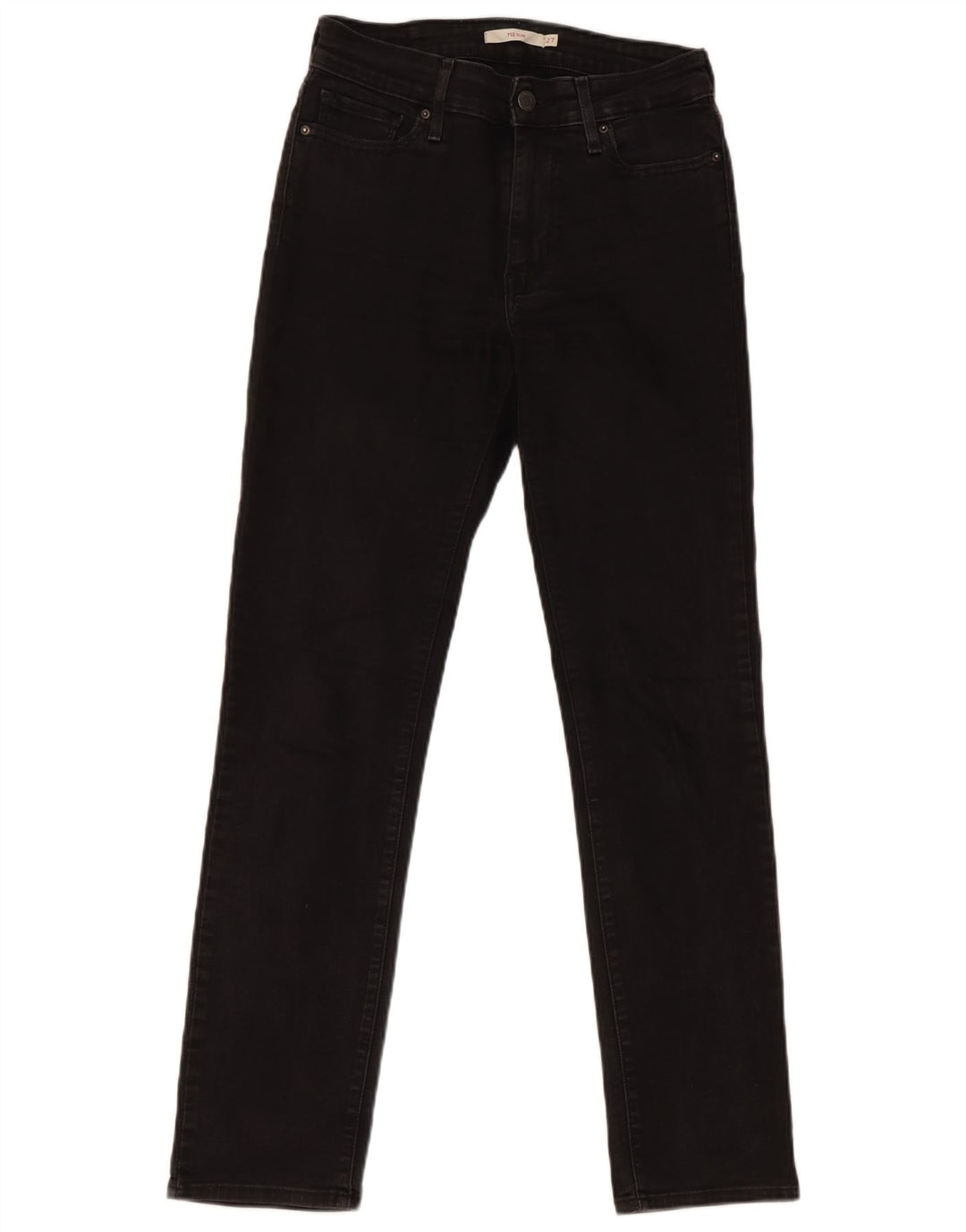 Женские узкие джинсы Levi's 712 W27 L30, черный хлопок
