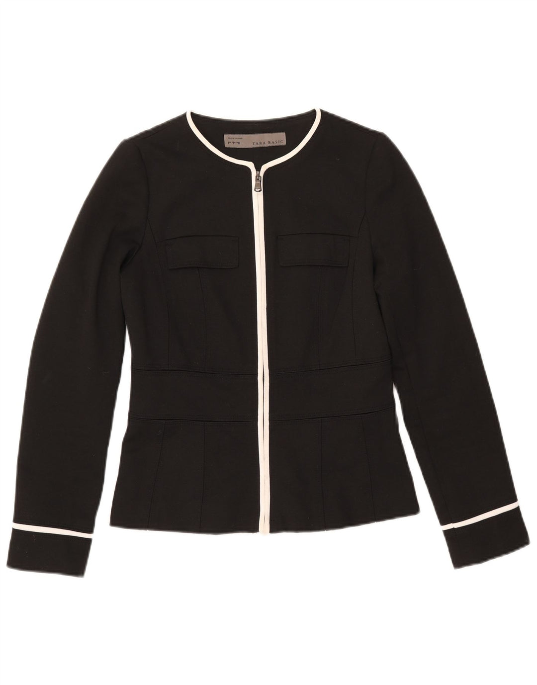 Женский пиджак ZARA UK 10, маленький черный