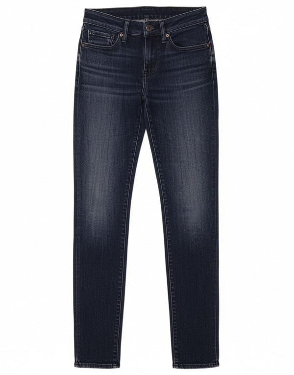 Женские джинсы скинни Levi's 711 W24 L29 Темно-синие, хлопок