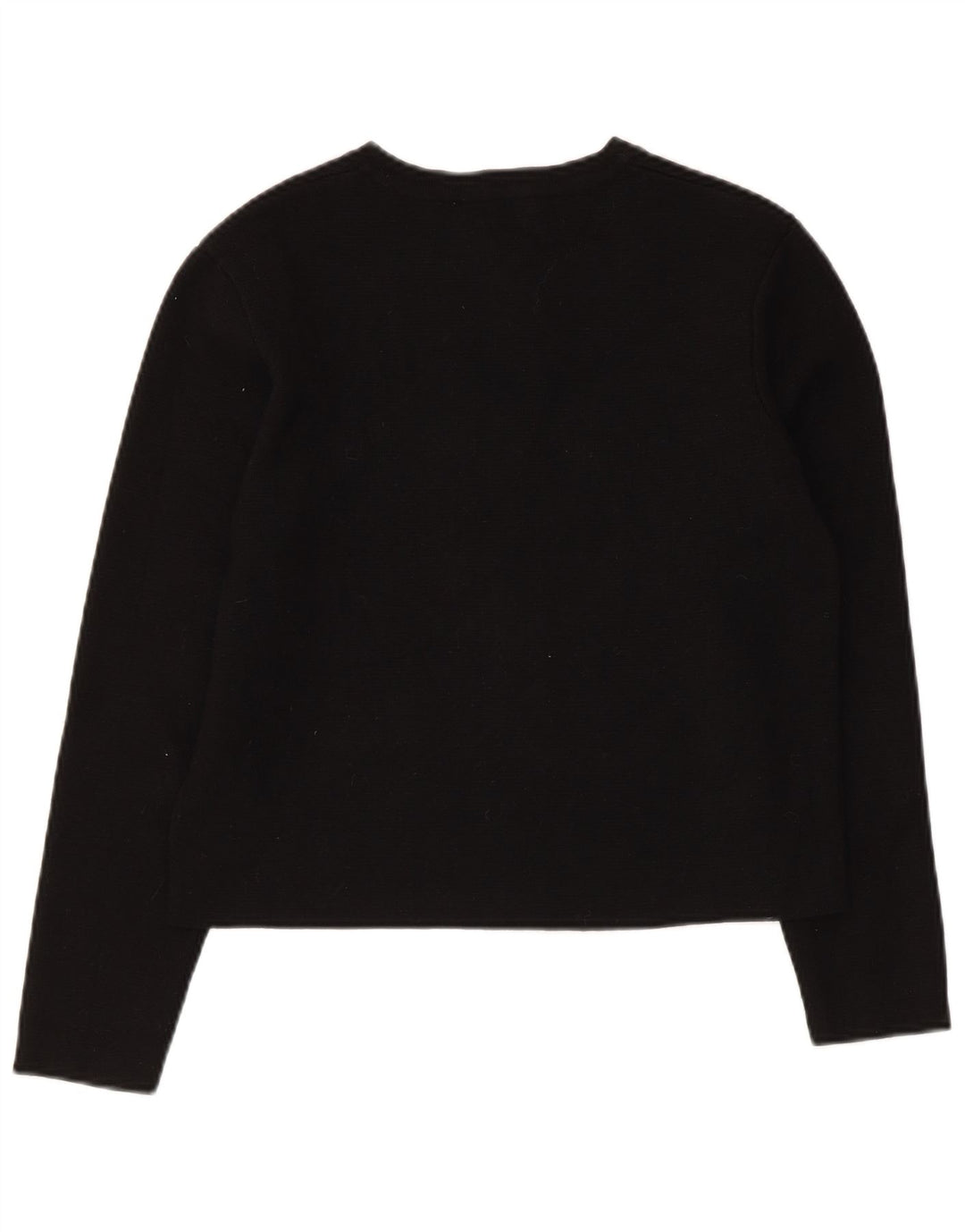 Женский укороченный кардиган Zara UK 12, средний черный вискоза