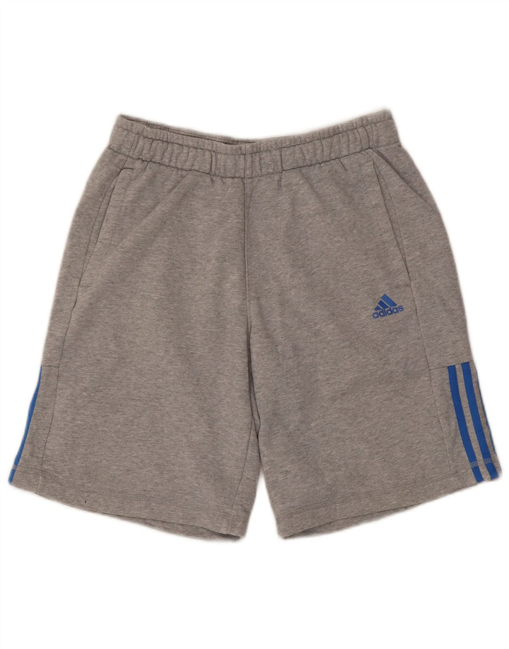 Мужские спортивные шорты ADIDAS Climalite, хлопок среднего серого цвета