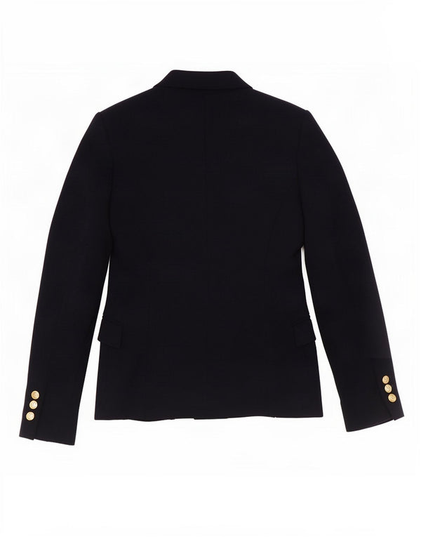 Zara Womens 1 Button Blazer Jacket UK 10 Small Navy Blue