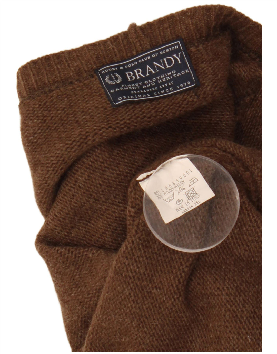 ВИНТАЖНЫЙ женский укороченный кардиган-свитер UK 14, средний коричневый цвет из овечьей шерсти