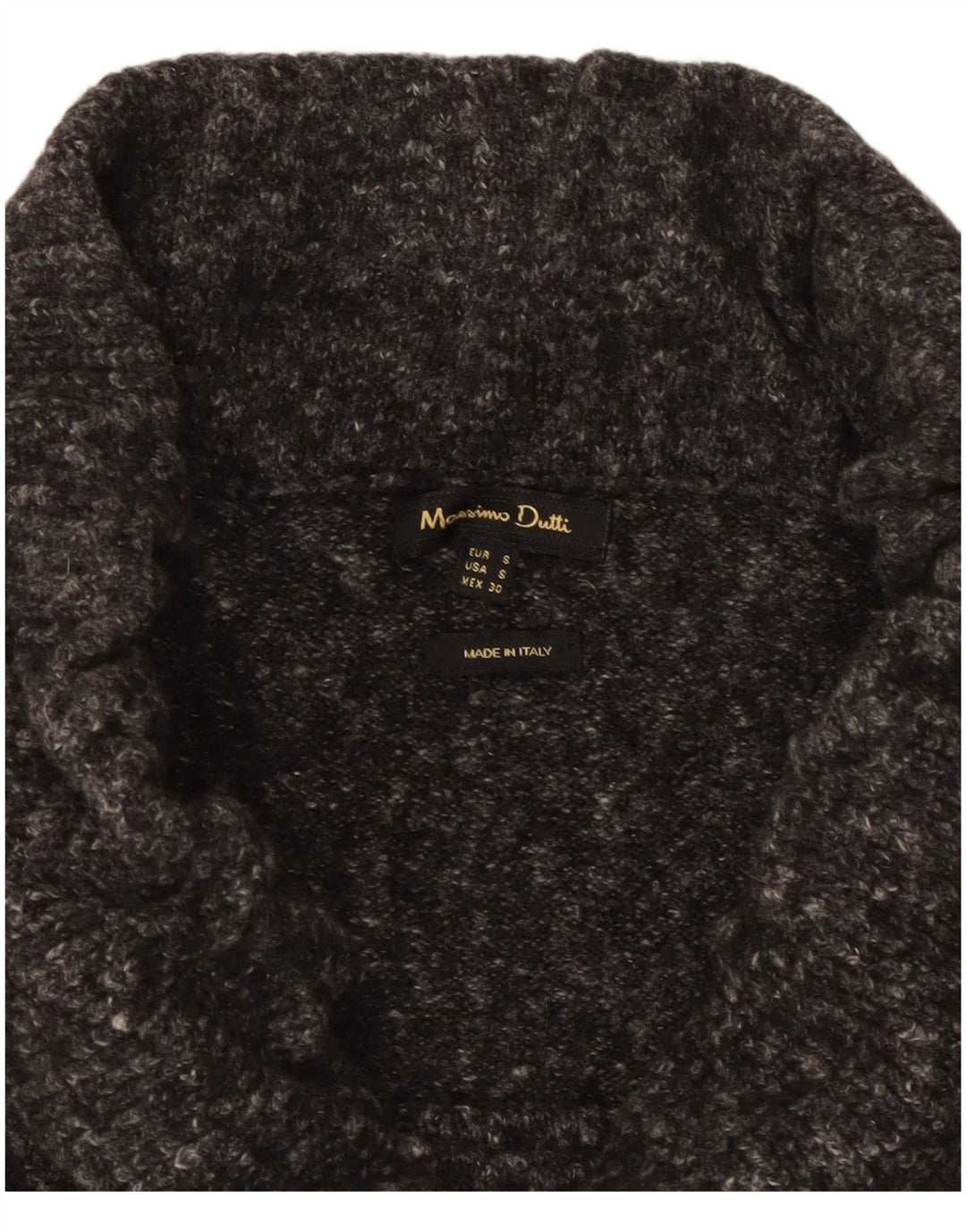 Massimo Dutti Женская трикотажная юбка миди маленькая W30 Серая в крапинку