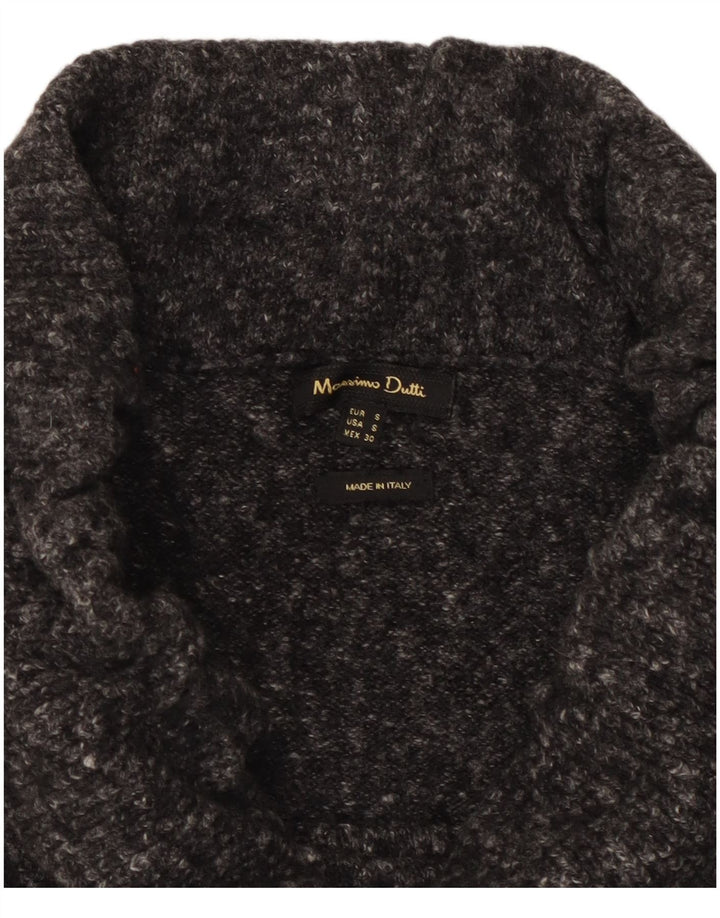 Massimo Dutti Женская трикотажная юбка миди маленькая W30 Серая в крапинку