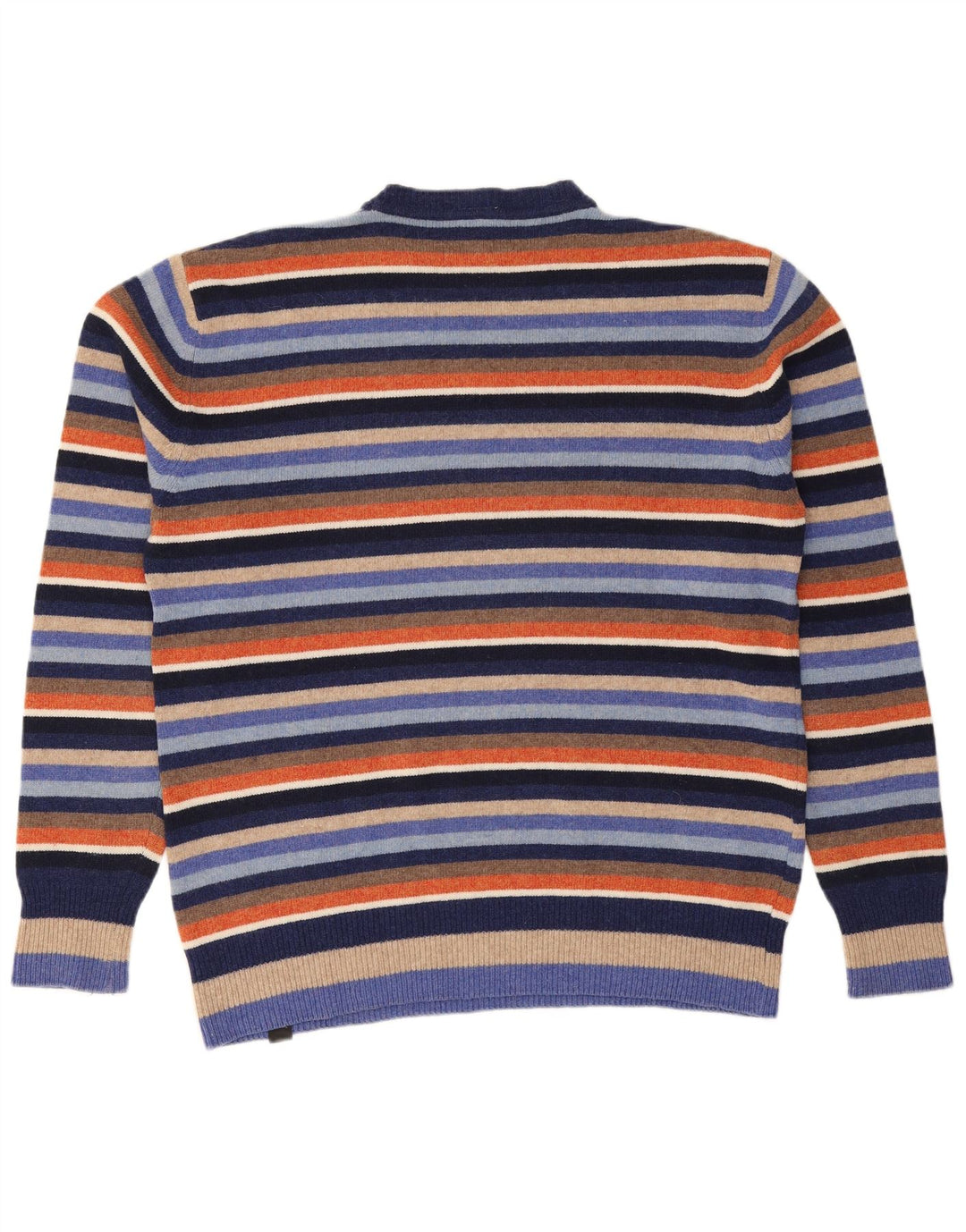 Мужской джемпер с круглым вырезом CONVERSE XL, шерстяной в разноцветную полоску