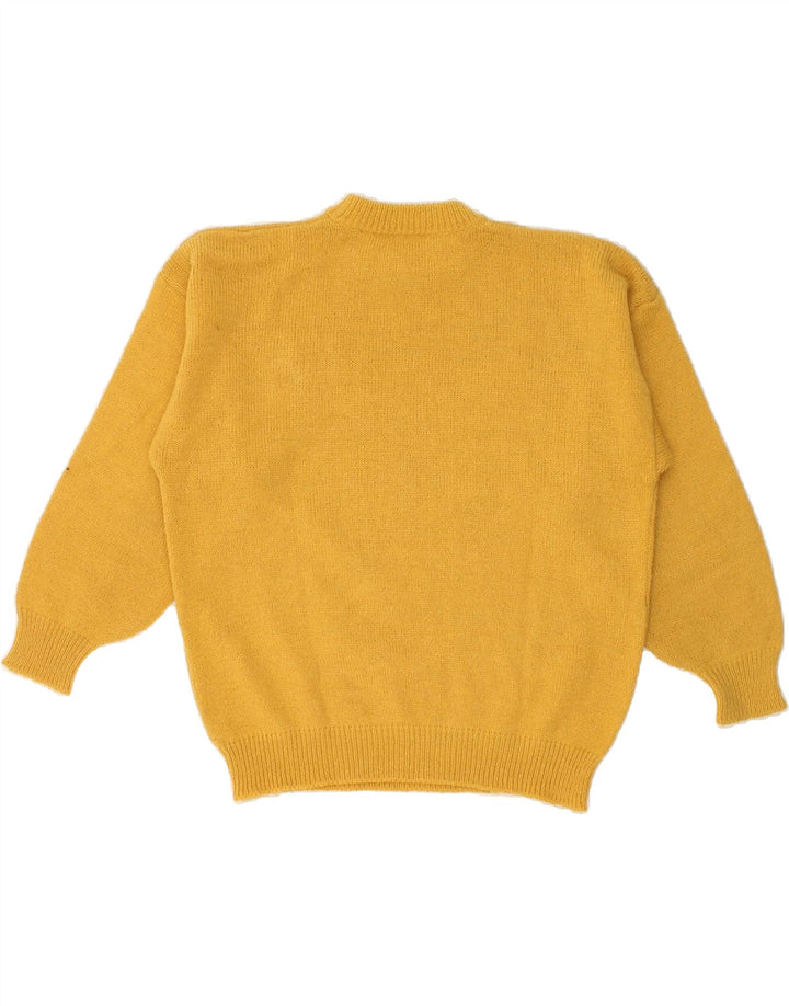 VINTAGE Womens Turtle Neck Jumper Sweater UK 16 Large Yellow Vintage Vintage and Second-Hand Vintage from Messina Hembry 