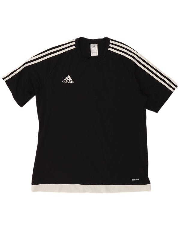 Adidas Мужская футболка Top Большой черный полиэстер