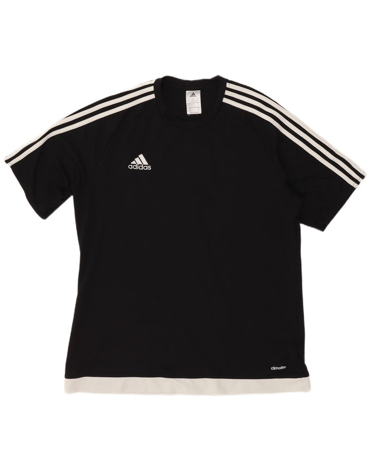 Adidas Мужская футболка Top Большой черный полиэстер