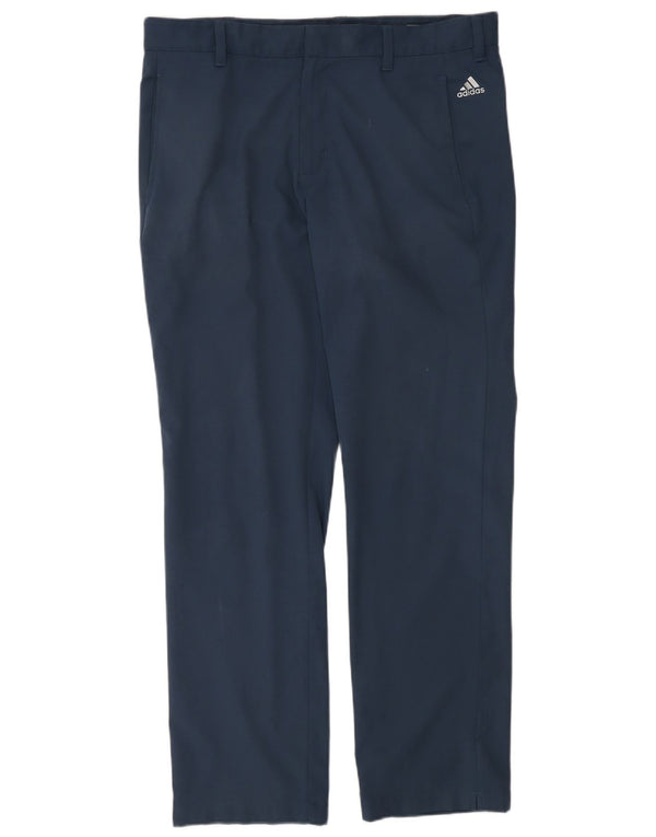 Мужские брюки-чиносы Adidas Regular Fit W34 L32 Темно-синие спортивные из полиэстера