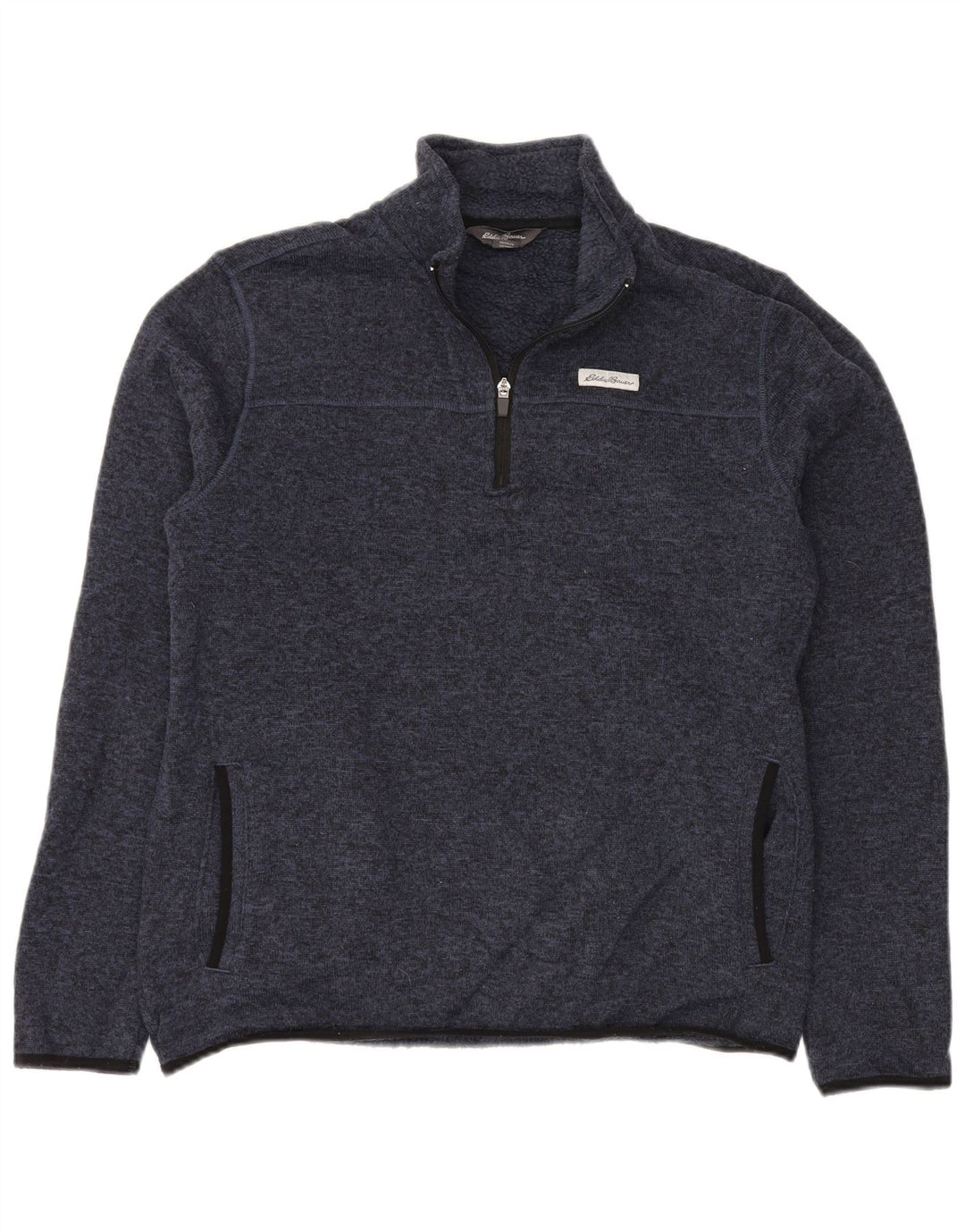 EDDIE BAUER Мужской свитшот с воротником на молнии, большой темно-синий полиэстер