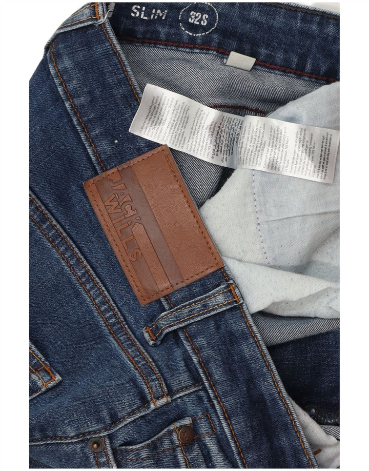 Мужские узкие джинсы Jack Wills W32 L29, синие, хлопок