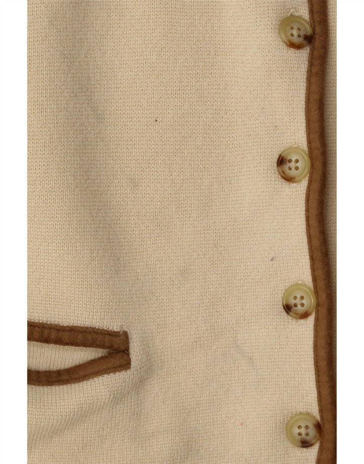 Женский кардиган Ralph Lauren UK 12, средний бежевый из мериносовой шерсти