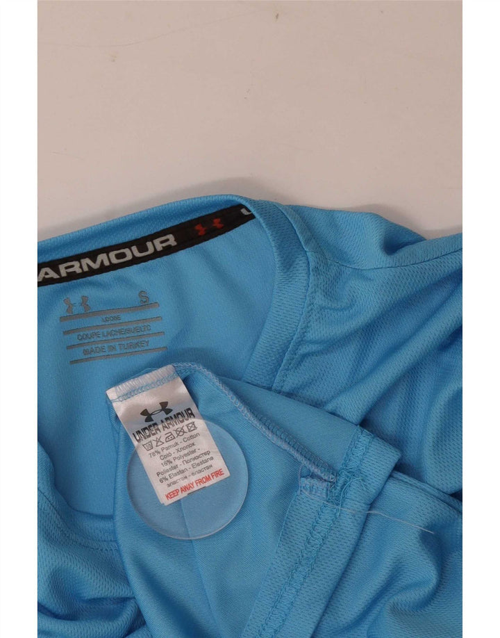 Мужская футболка Under Armour, маленький синий хлопок