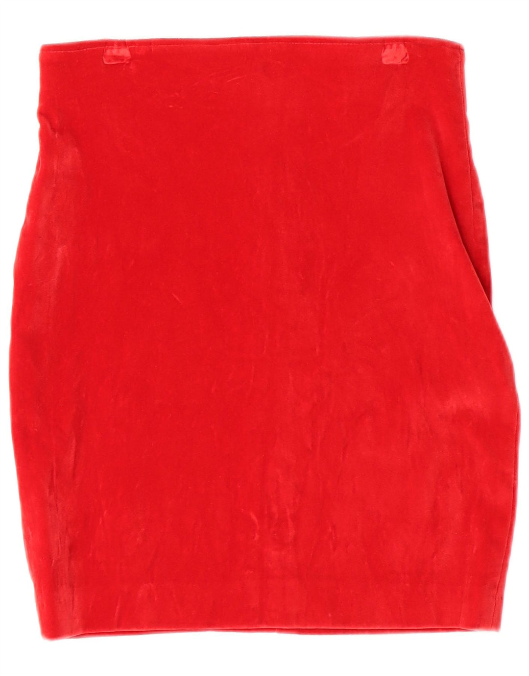 ВИНТАЖНАЯ женская велюровая юбка-карандаш IT 44 Medium W26 Красный хлопок