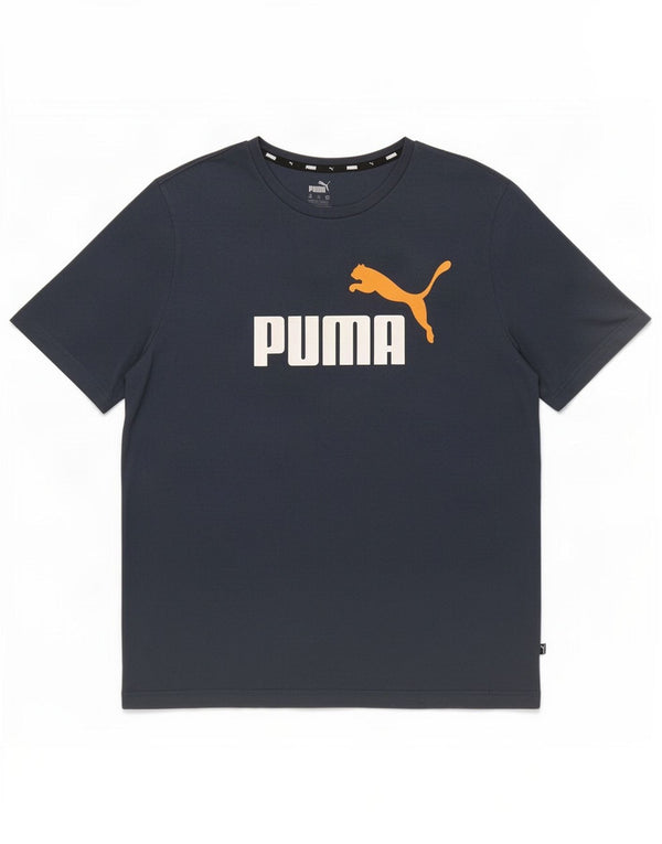Puma Мужская футболка с рисунком Топ 2XL Темно-синий