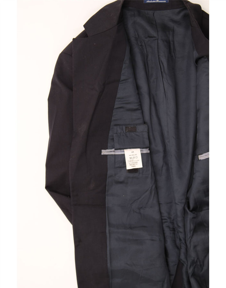 IZOD Mens 2 Button Blazer Jacket UK 40 Large Black Wool Vintage Izod and Second-Hand Izod from Messina Hembry 