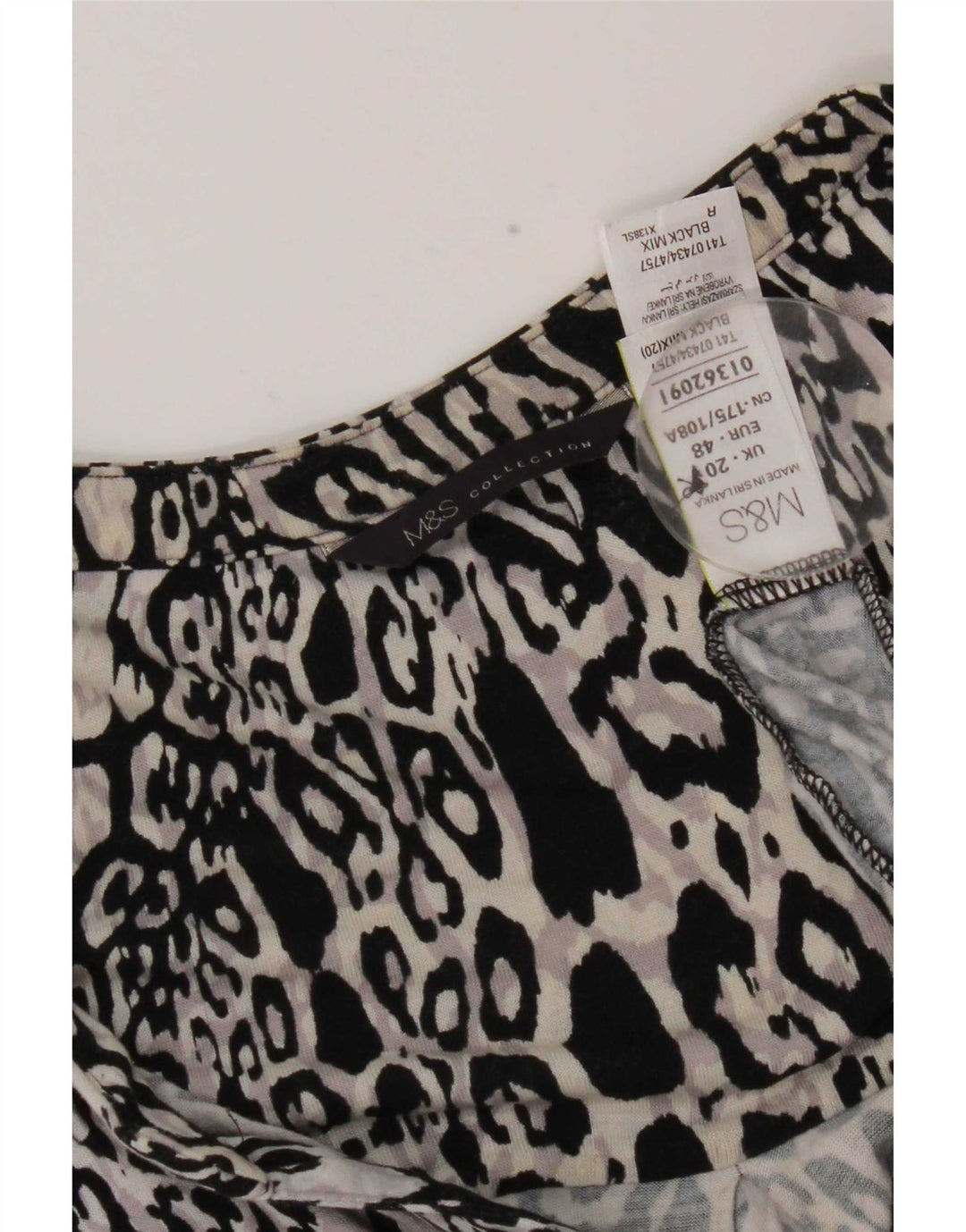 Женская блузка Marks & Spencer Top UK 20 2XL Разноцветный животный принт