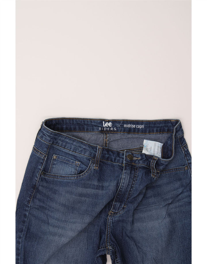 LEE Womens Riders Mid Rise Capri Jeans W32 L20 Blue Cotton Vintage Lee and Second-Hand Lee from Messina Hembry 