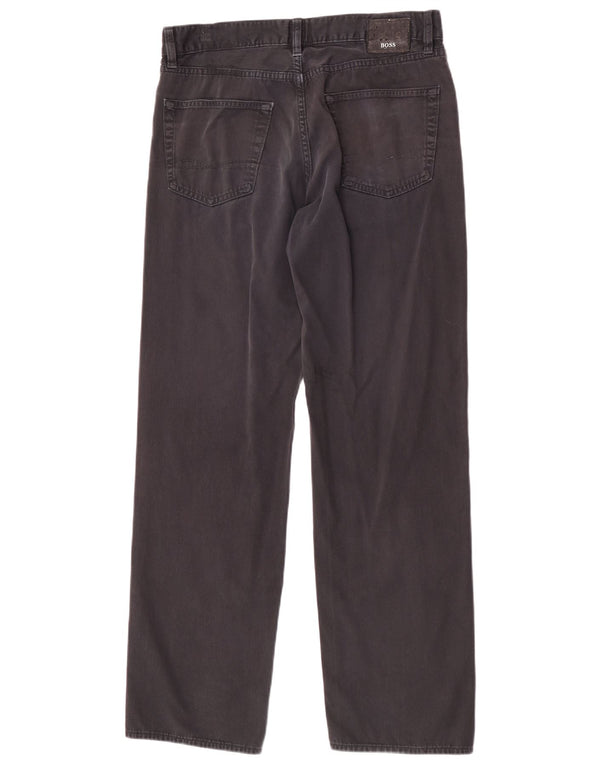 Мужские прямые джинсы Hugo Boss W32 L32 черные