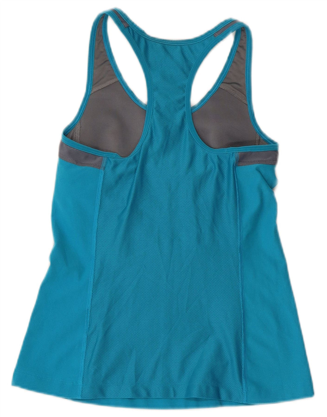 Женский топ с графическим рисунком NIKE Dri Fit UK 12, средний синий цвет с цветными блоками