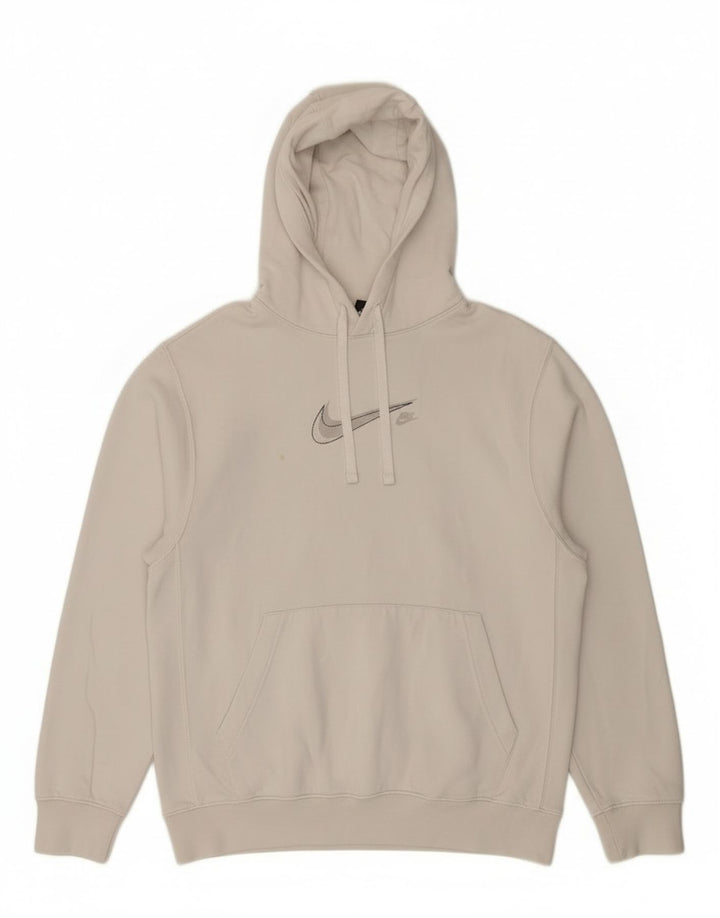 Мужской джемпер с капюшоном Nike, маленький белый, хлопковый
