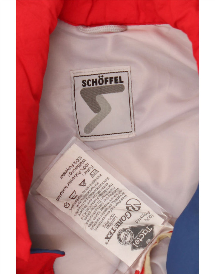 Мужская лыжная куртка Schoffel Gore-Tex XL красная с цветными блоками из полиамида