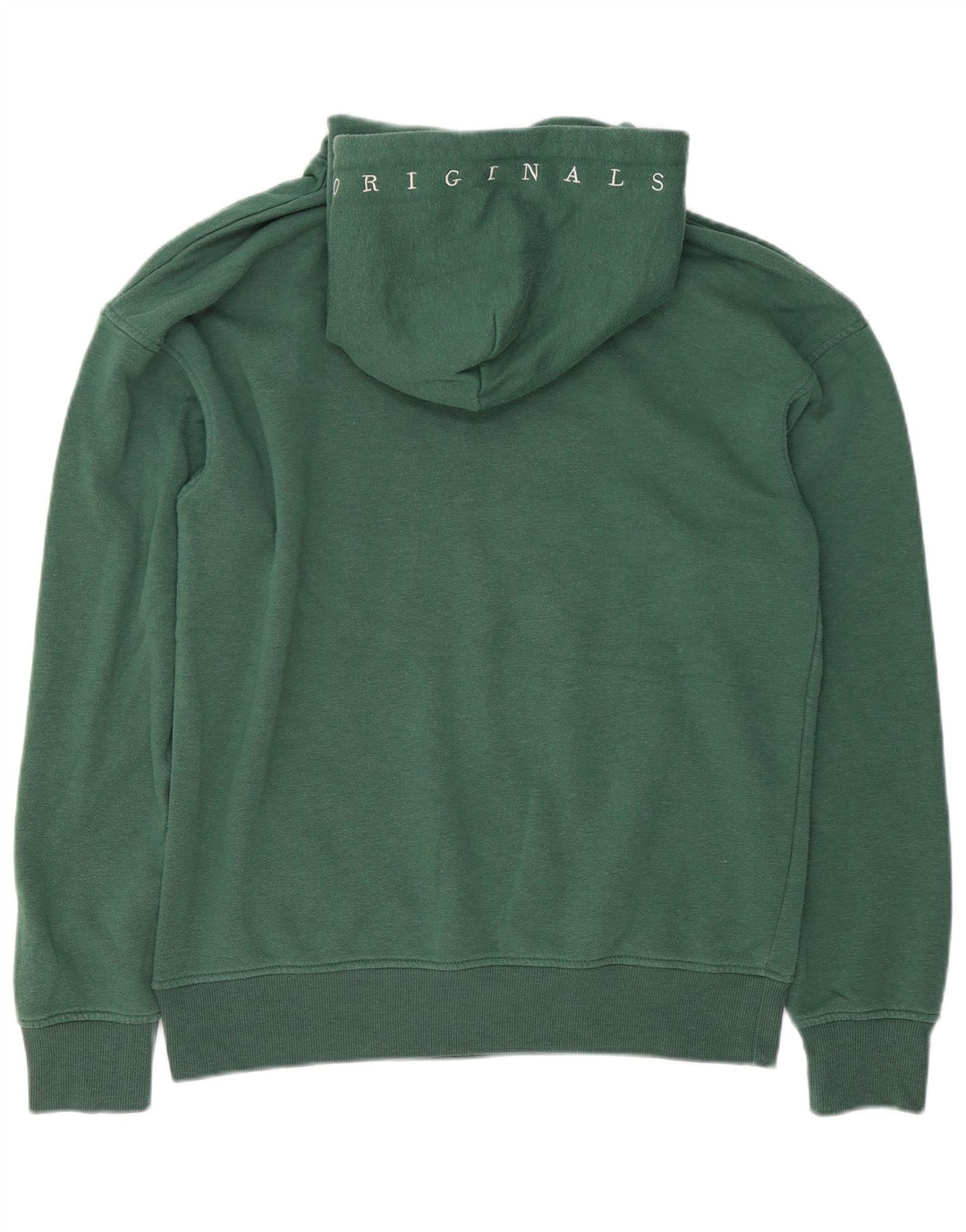 Мужской джемпер с капюшоном Jack & Jones, хлопковый средний зеленый цвет