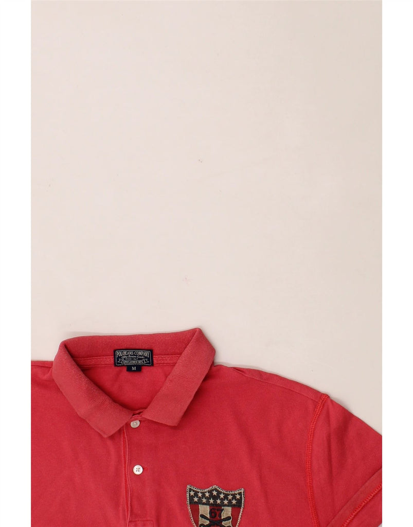 RALPH LAUREN Mens Polo Shirt Medium Pink Cotton Vintage Ralph Lauren and Second-Hand Ralph Lauren from Messina Hembry 