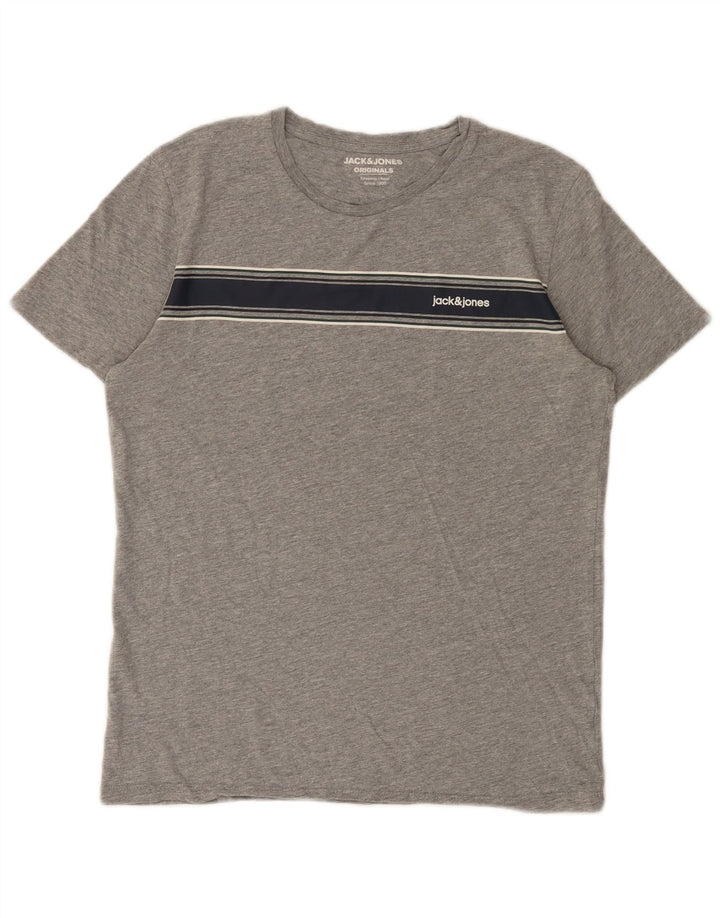 Мужская футболка Jack & Jones Top Small Grey Colorblock