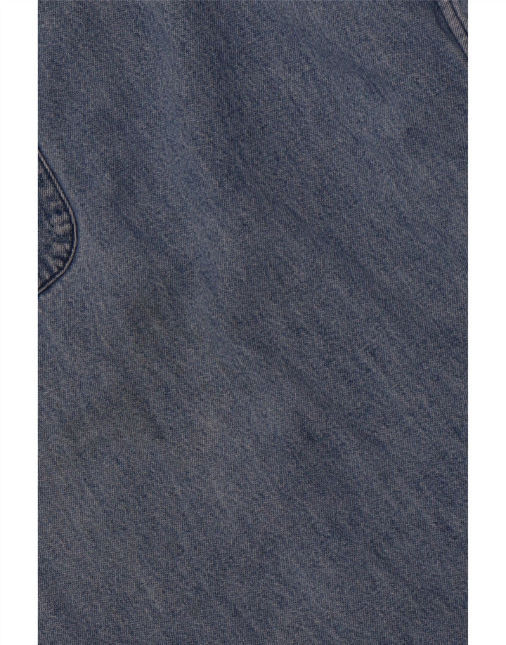 Мужская джинсовая рубашка большого размера RALPH LAUREN 2XL, синяя, хлопок