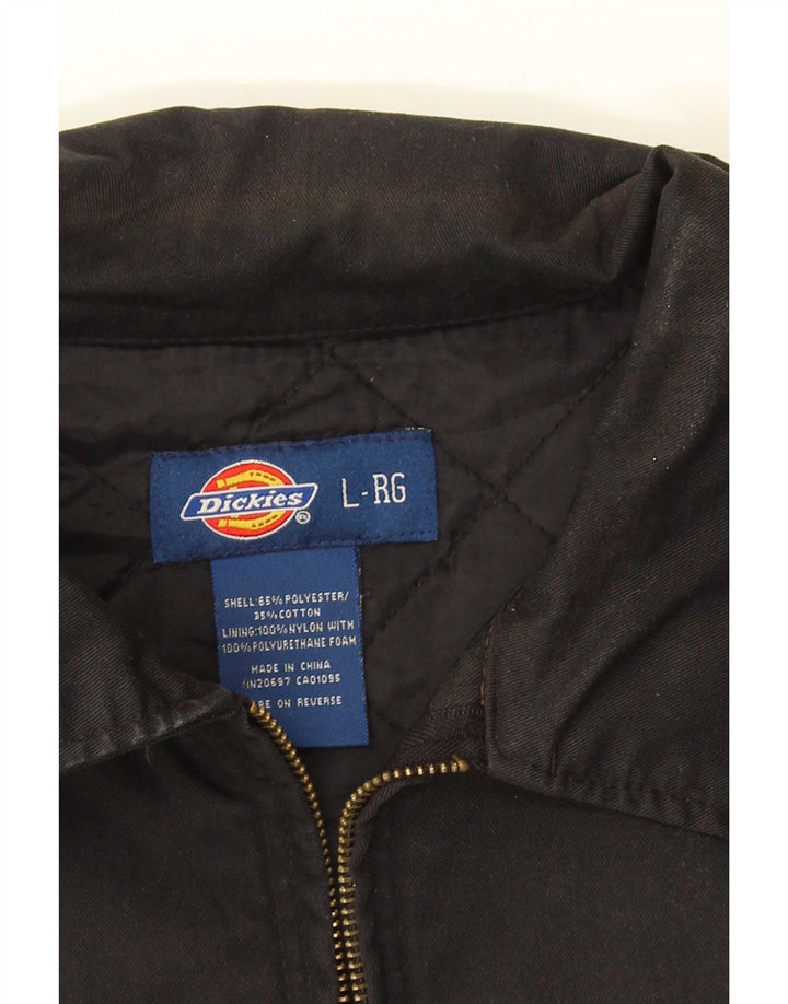 Мужская куртка-бомбер Dickies UK 40, большая, черная, полиэстер