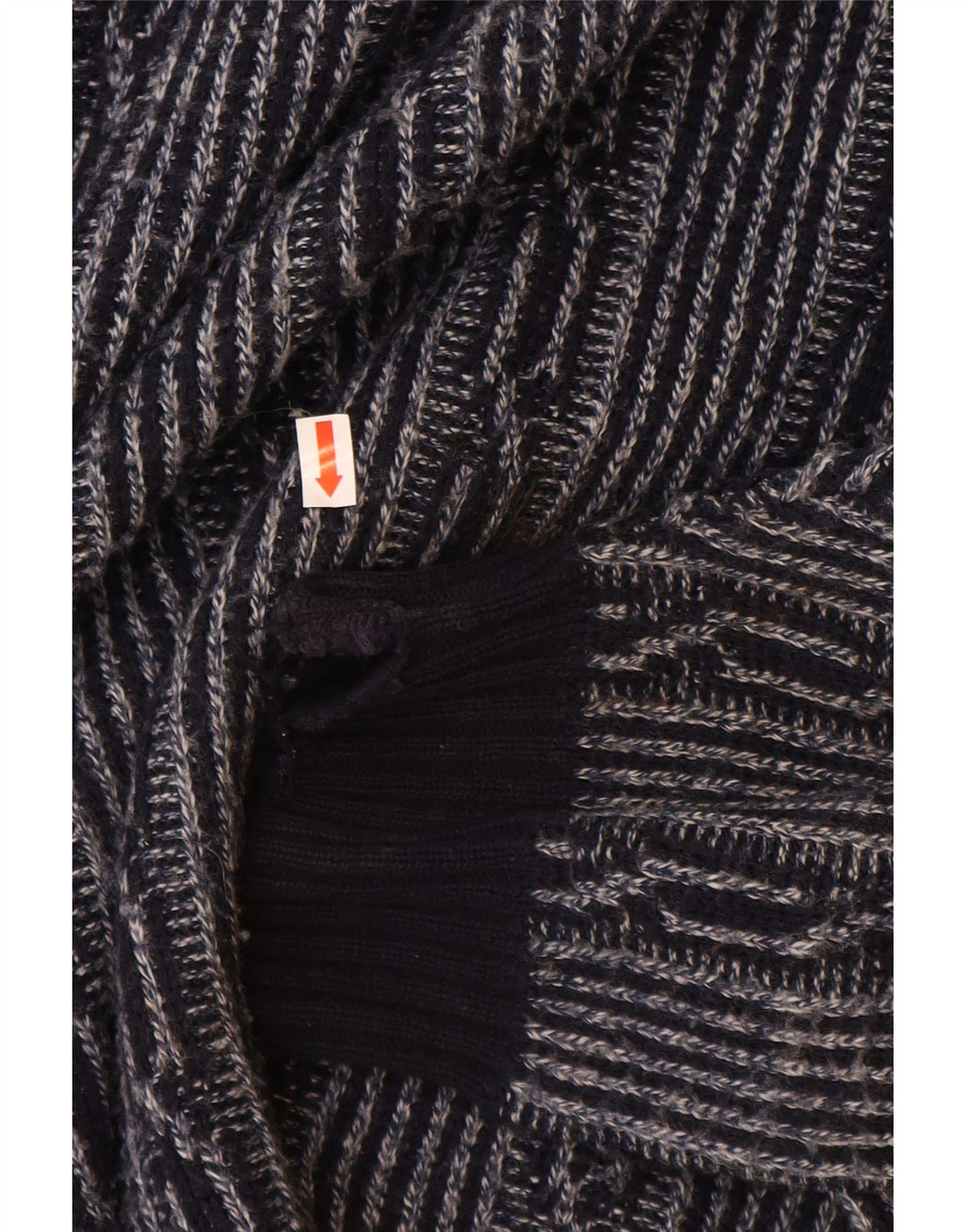 Мужской джемпер с вырезом «лодочка» C & A, большой темно-синий полиакрил с жаккардовым узором