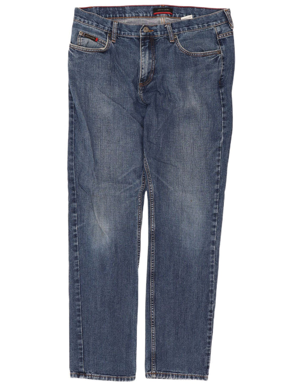 Мужские прямые джинсы Pierre Cardin W36 L32 синие, хлопок
