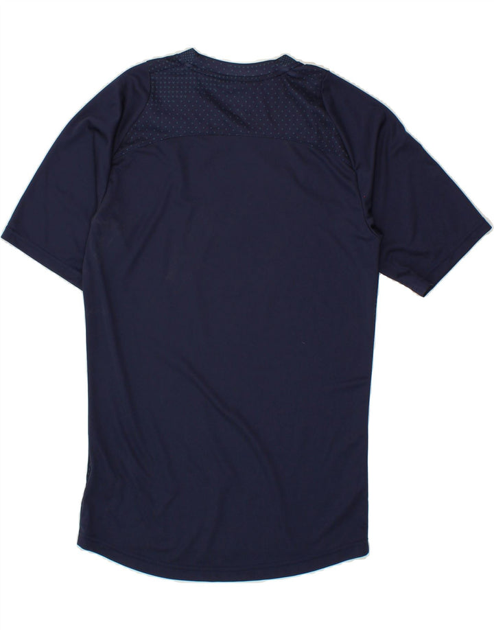 PUMA Mens T-Shirt Top Small Navy Blue Spotted Polyester Vintage Puma and Second-Hand Puma from Messina Hembry 