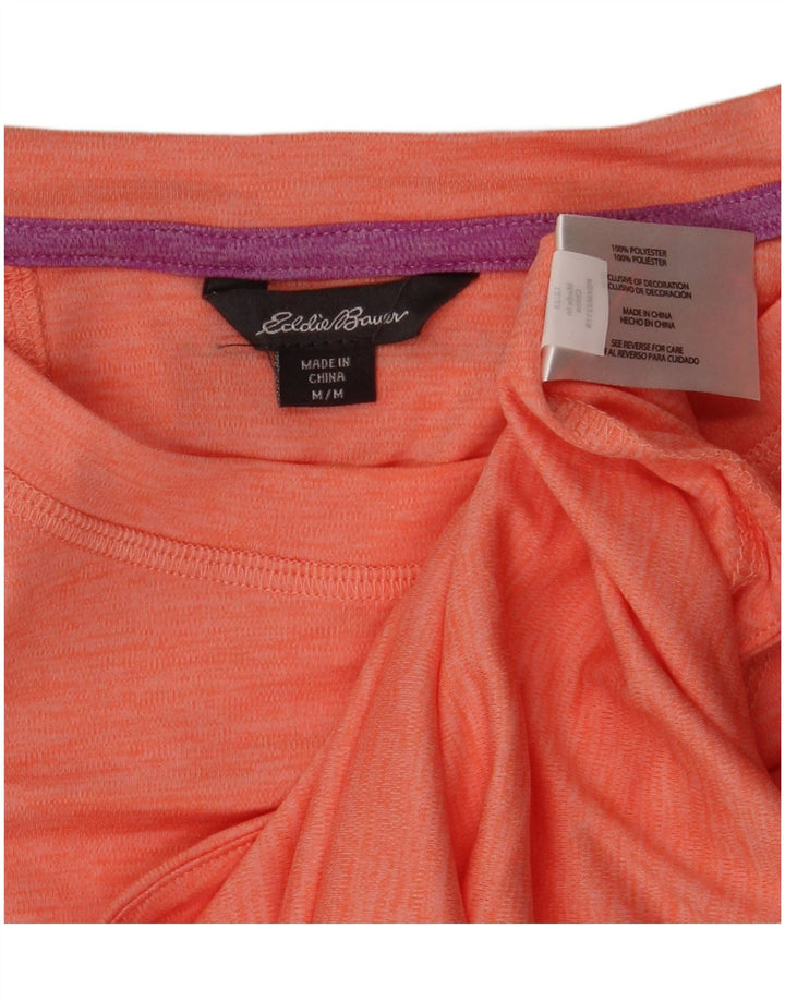 Женская футболка EDDIE BAUER Top UK 14, средний розовый полиэстер