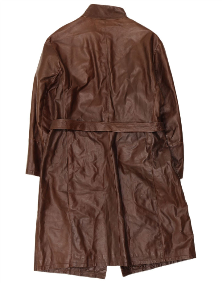 Masterpelle Женское кожаное пальто IT 48 XL Коричневое