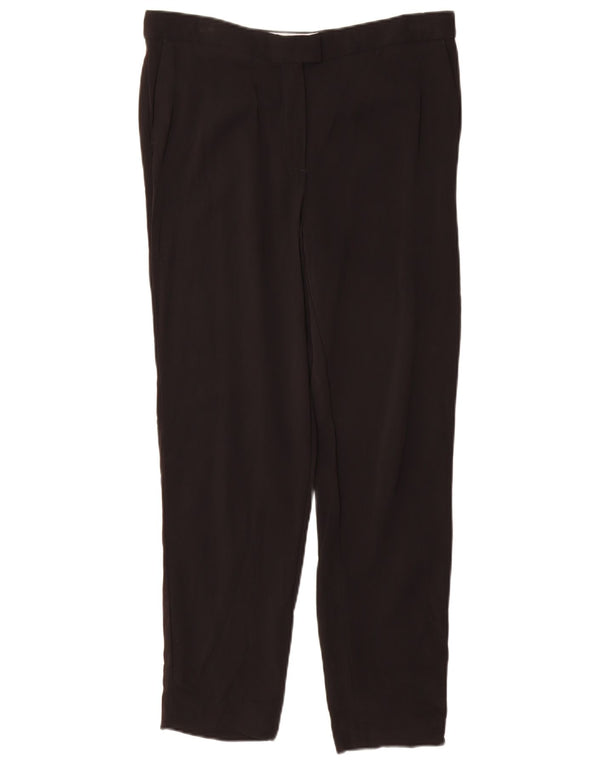 Женские узкие костюмные брюки Massimo Dutti EU 42, большие W32 L28, черные, вискоза
