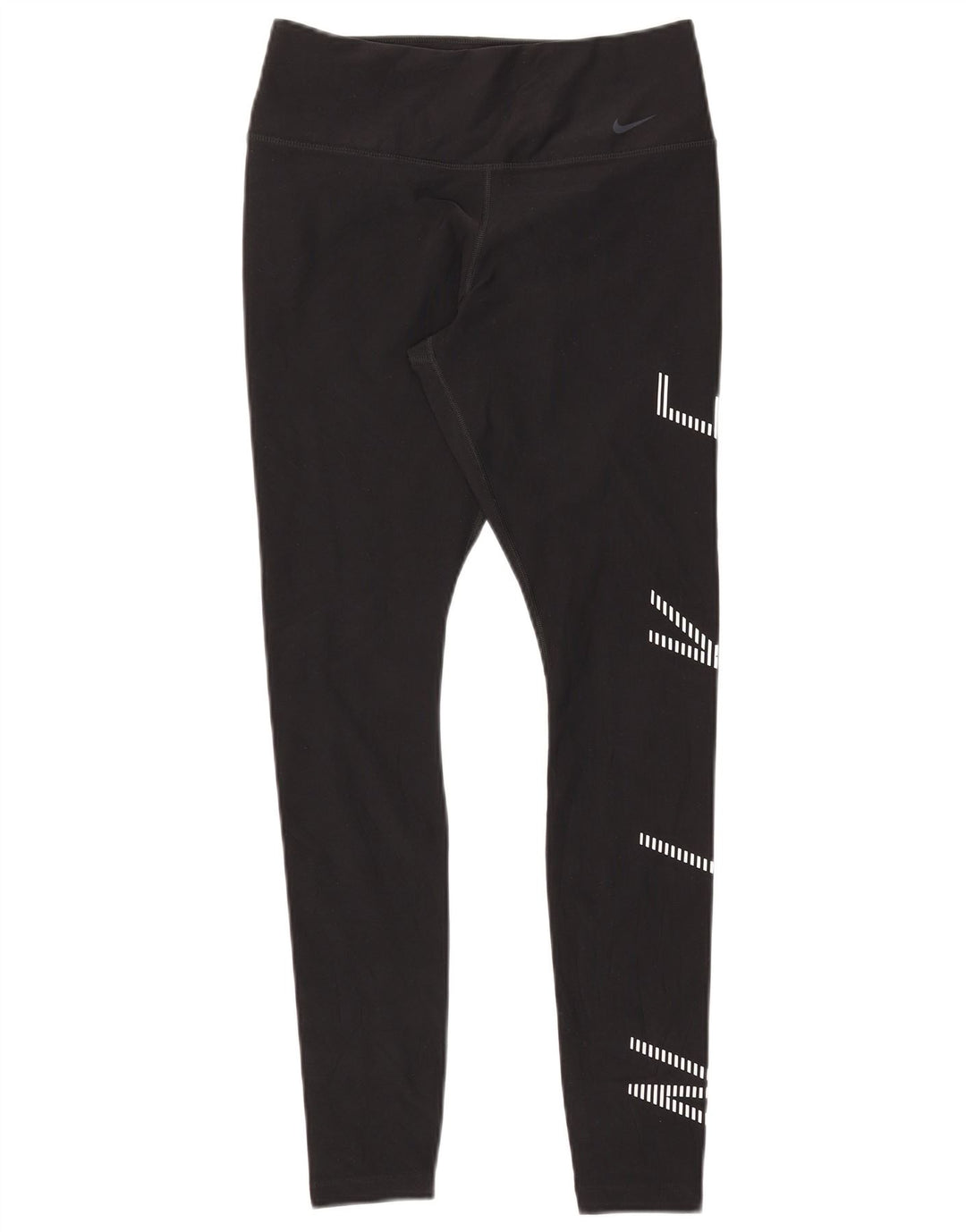 Женские леггинсы с рисунком Nike Dri Fit UK 12, средние, черные