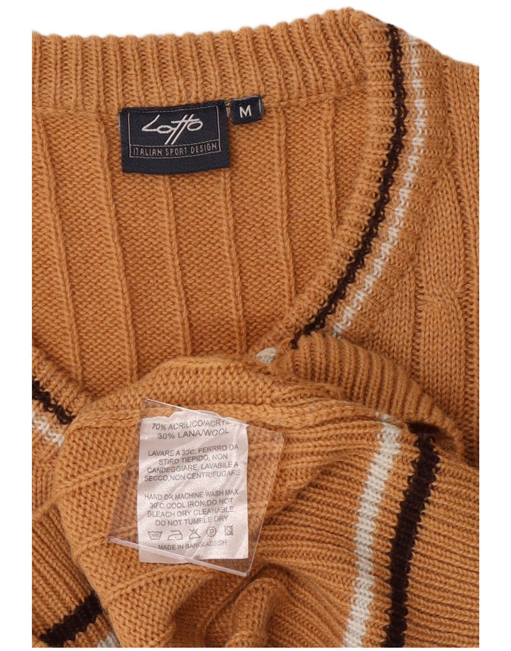 Мужской джемпер с v-образным вырезом Lotto, средний коричневый акрил