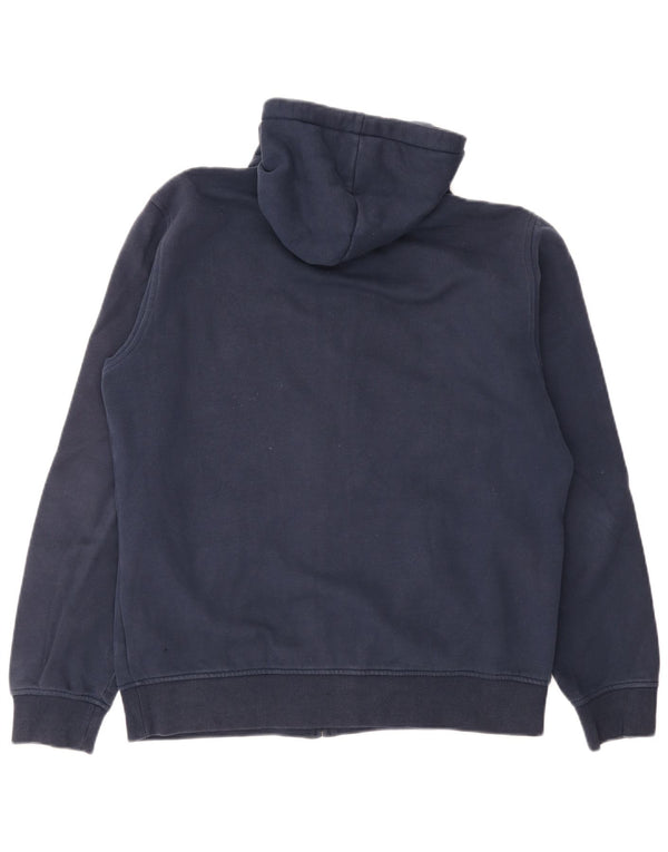 Мужской свитер с капюшоном на молнии с графическим рисунком Tommy Hilfiger, большой размер, темно-синий, хлопок