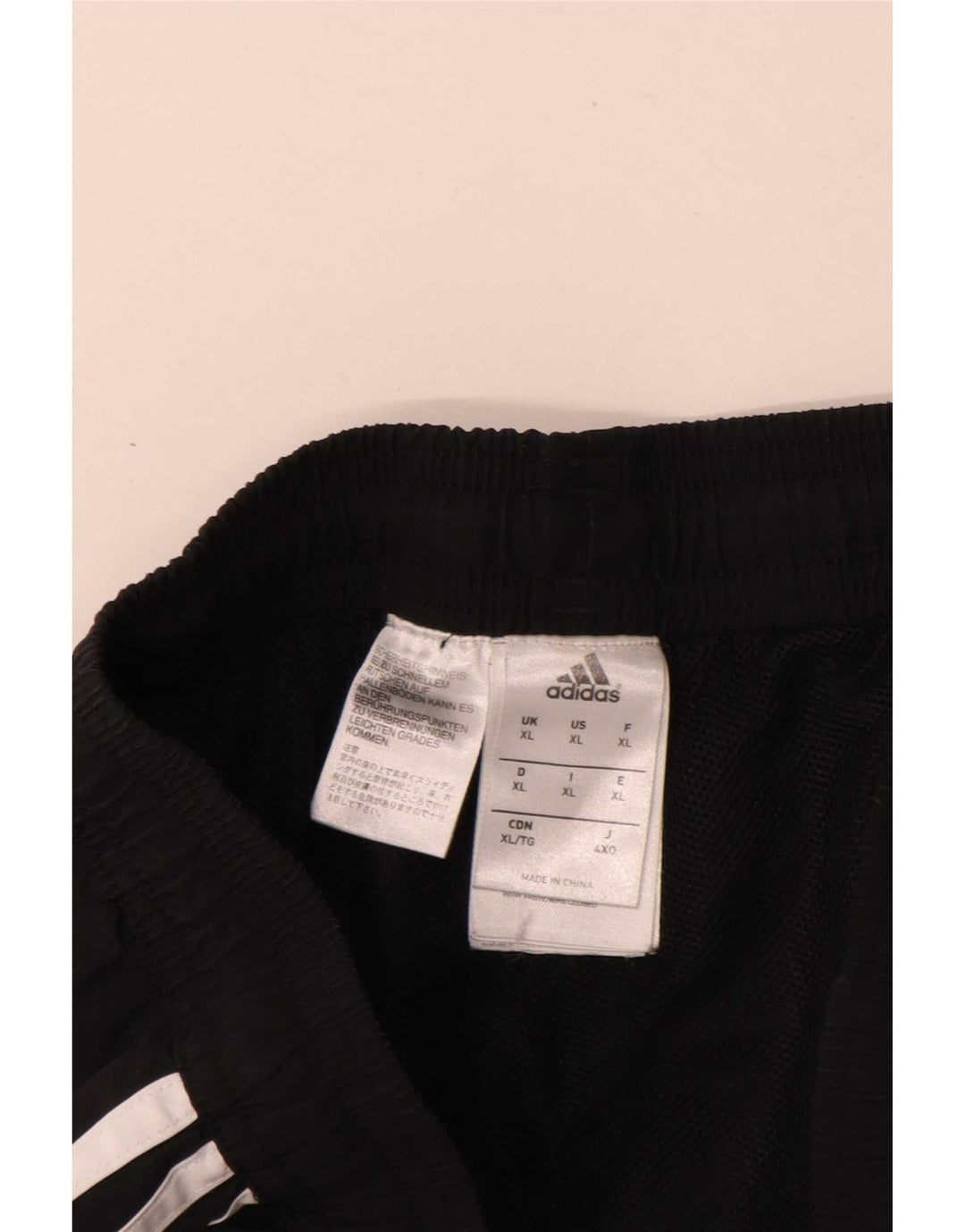 Мужские спортивные брюки Adidas Joggers XL, черные полиэстер с цветными блоками