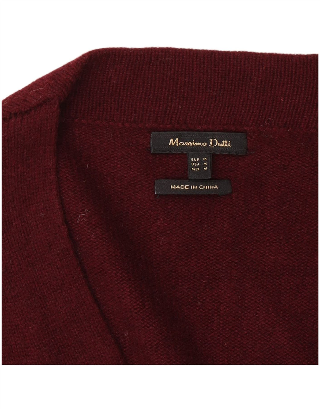 Женский удлиненный кардиган Massimo Dutti UK 14, средний бордовый