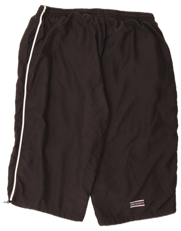 UMBRO Мужские спортивные шорты-бермуды 2XL, черные, полиэстер