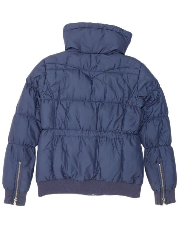 Levi's Womens Padded Jacket UK 16 Large Navy Blue Polyester