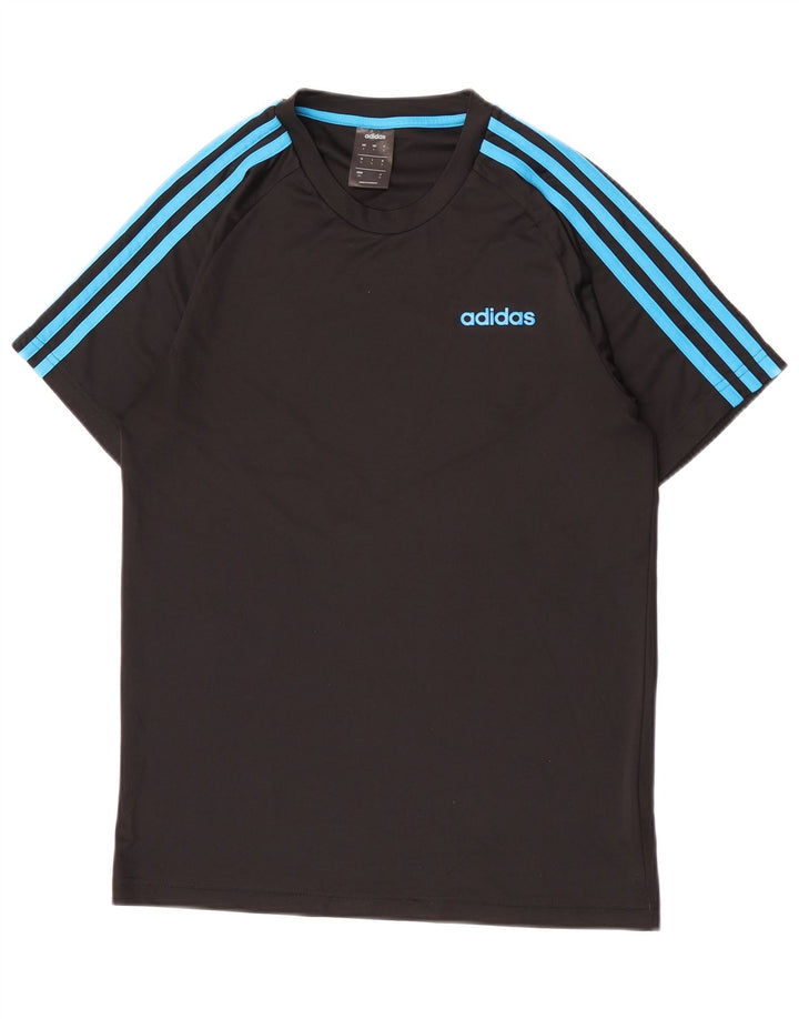 Мужская футболка Adidas Climalite, маленький черный полиэстер