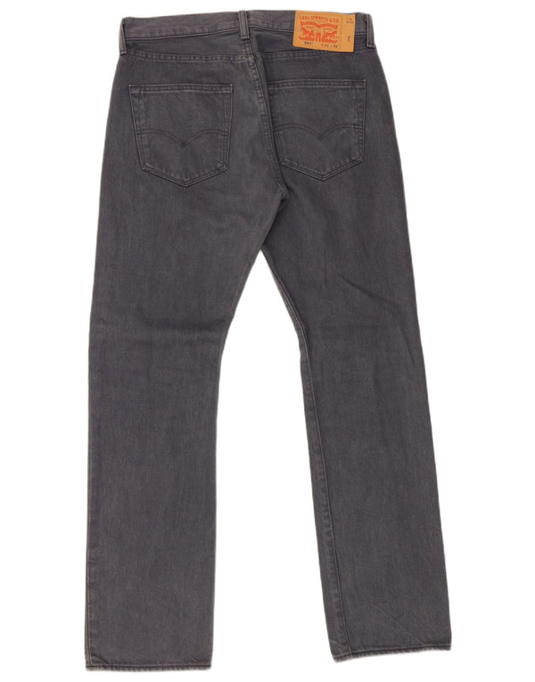 Мужские прямые джинсы Levi's 501 W32 L32 серые, хлопок